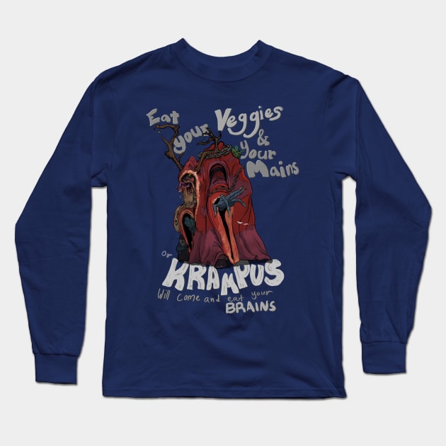 Krampus is coming part 2 Long Sleeve T-Shirt by thegunnarman